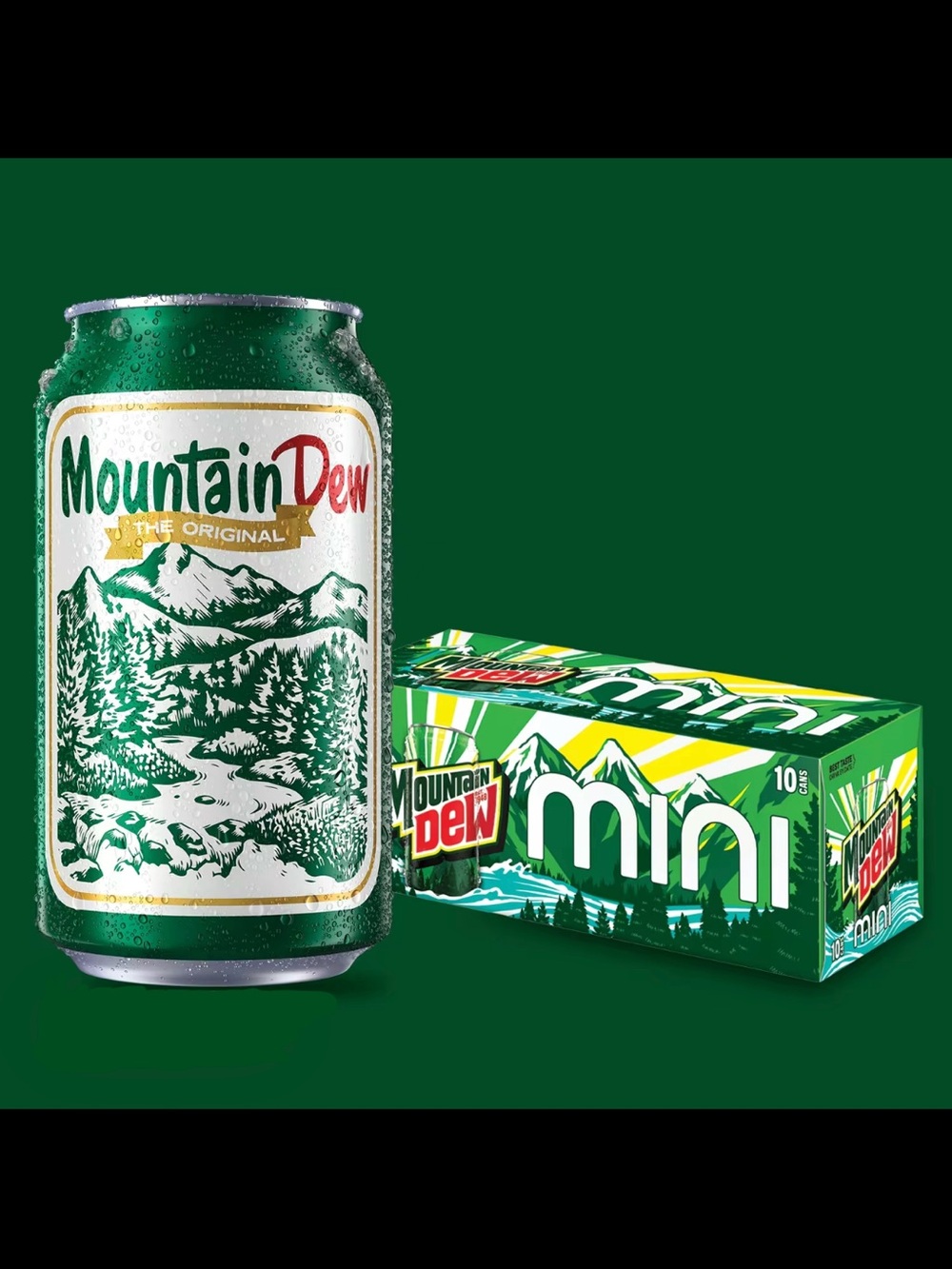 Mountain Dew Limited 1948 Heritage Collectible Can + Mini 10 Pack - NEW IN HAND✅